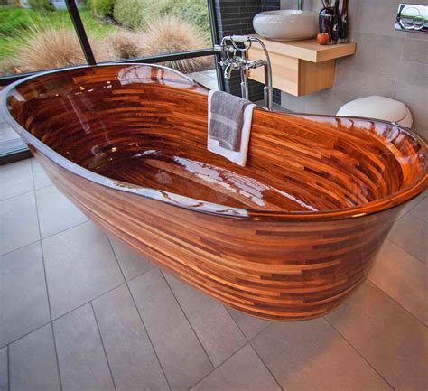 This Woodworker Makes Luxurious Wooden Bathtubs Inspired From His