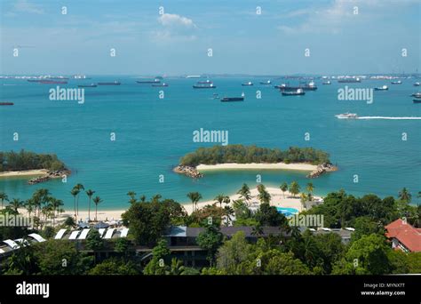 Beach Resort Sentosa Island Singapore Stock Photo Alamy