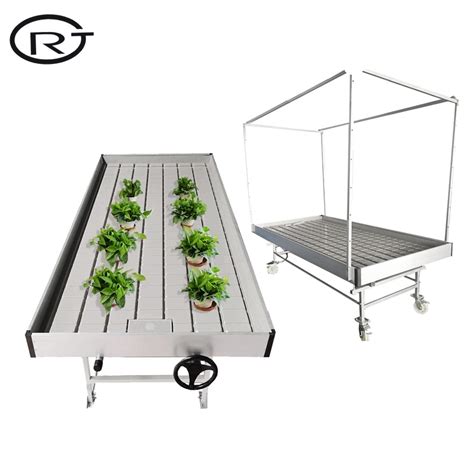 Ebb Flow Flood Tables 4x8 Feet Hydroponic Rolling Portable Bench For