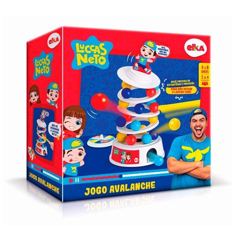 Uma infinidade de artigos do youtuber mais famoso dentre as crianças. Jogo Avalanche - Luccas Neto - Elka - superlegalbrinquedos