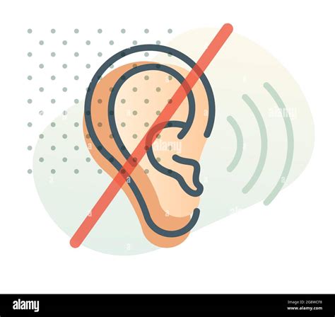 Oído humano Pérdida auditiva Icono como archivo EPS Imagen Vector de stock Alamy