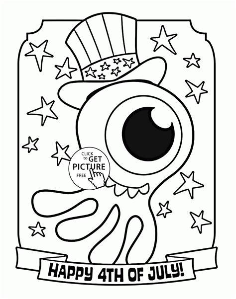Also remembering the rebels on this auspicious occasion is a must for the people. American Octopus - Happy 4th of July coloring page for ...