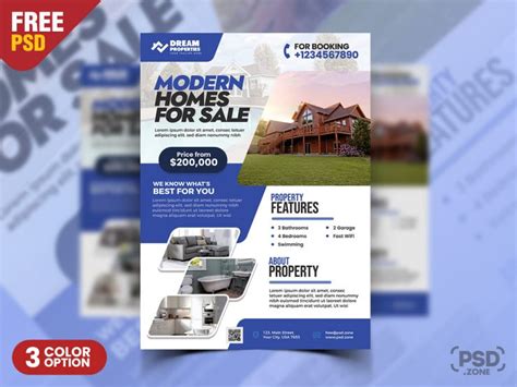 Excellent Real Estate Flyer Design Psd Psd Zone