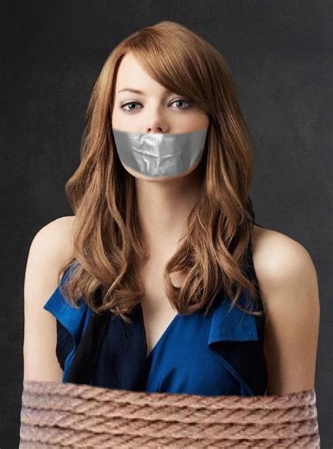 Emma Stone Rope Tied And Tape Gagged By Goldy0123 On Deviantart
