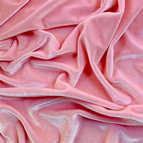 Princess Light Pink Polyester Spandex Stretch Velvet Fabric Etsy