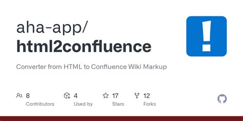 Github Aha Apphtml2confluence Converter From Html To Confluence