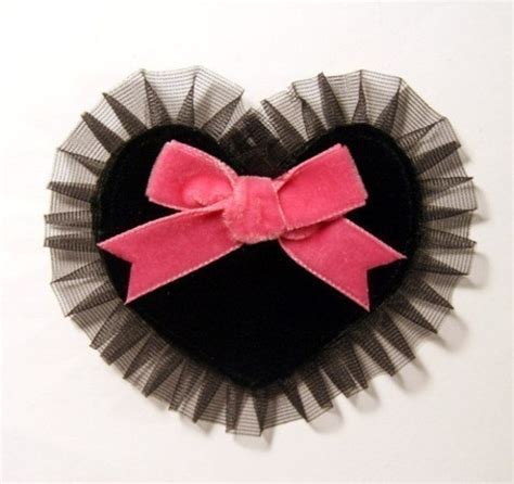 Items Similar To Ruffled Heart Hair Clip Accessory Cute Kawaii Romantic Valentine Pinup By Cutie