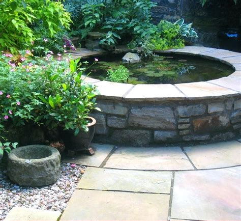 Courtyard Garden With Raised Pond West End Glasgowideas For Small Ponds