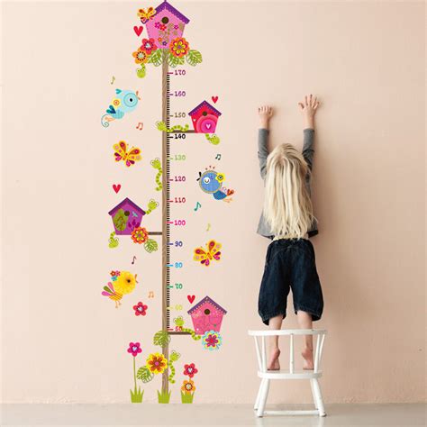 Tuscom Height Growth Chart Decal Child Height Wall Sticker Height ...