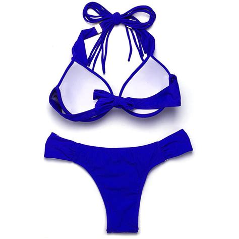 Push Up Brazilian Neon Bikini Set Swimwear