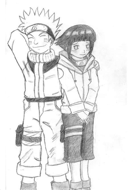 Naruto And Hinata Drawing Photo Drawing Skill