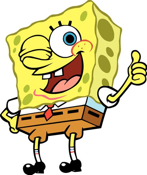 Spongebob Thumbs Up Png Transparent Background Free Download 44236