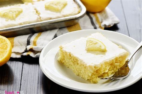 Lemon Texas Sheet Cake Is A Super Moist Homemade Cake Recipe Topped