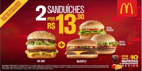 Gosta de hambúrguer Compre dois McDonald s por apenas R Confira a promoção