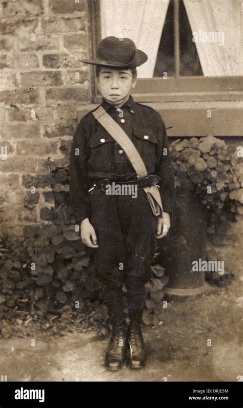 Early Boy Scout Stock Photo Alamy