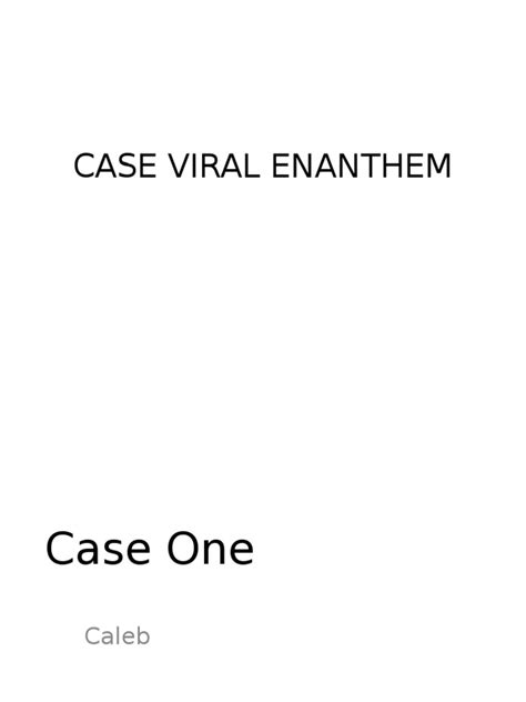 Case Viral Enanthem Measles Diseases And Disorders