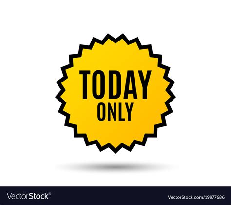 Today Only Sale Symbol Special Offer Sign Vector Image