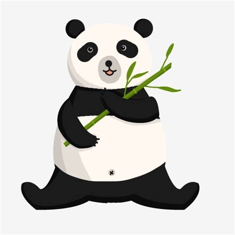 Cartoon Lovely Wild Animals Panda Illustration Cute Cartoon Animal Cute Animal Png