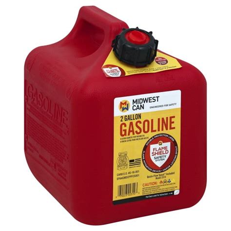 Midwest Can 2 Gallon Plastic Gas Can