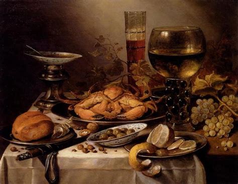 Famous Still Life Paintings By Dutch Artist Pieter Claesz