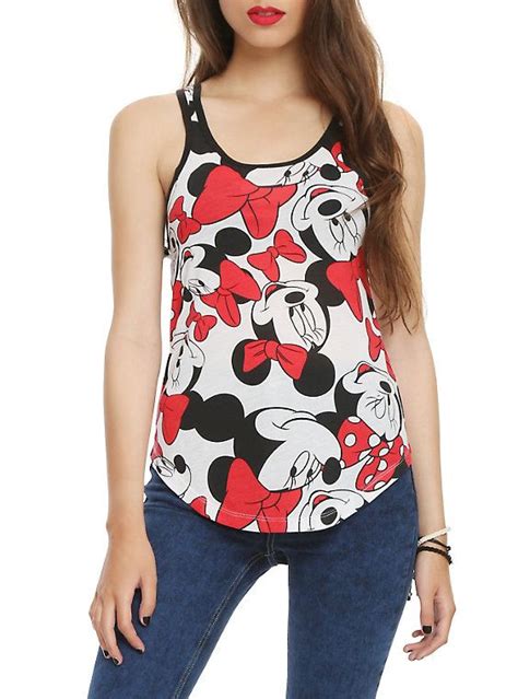 Disney Minnie Mouse Face Girls Tank Top Tanktop Girl Tank Outfit