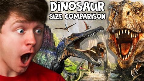 Size Comparison Of Dinosaurs From Jurassic World Youtube