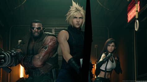 Cloud Strife Tifa Lockhart Barret Wallace Video Game Characters