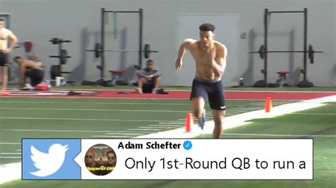 Lawrence spoke about the injury and timing of the pro day following the workout. Justin Fields ran a BLAZING fast 40 at Ohio State's pro day - Article - Bardown