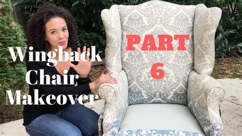 You can diy reupholster a chair! How to Reupholster a Wingback Chair! PART 6 - Sewing the ...