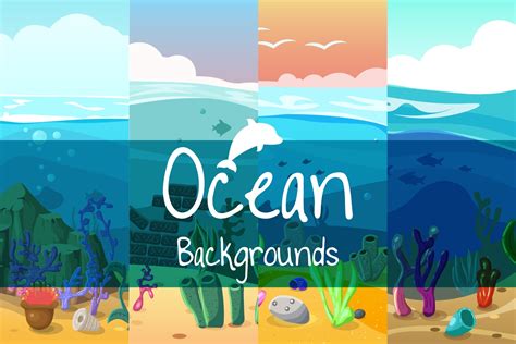 Ocean 2d Game Backgrounds