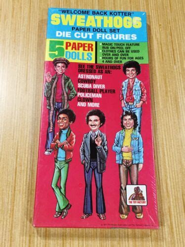 1977 Welcome Back Kotter Sweathogs Paper Doll Set Mint In Factory Sealed Box Ebay