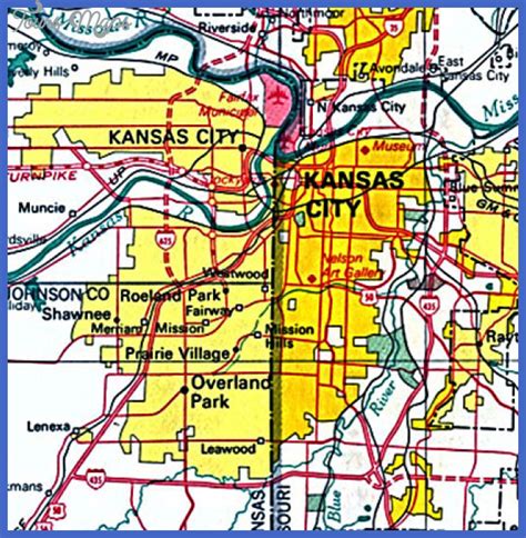 Kansas City Map Map Travel Holiday Vacations