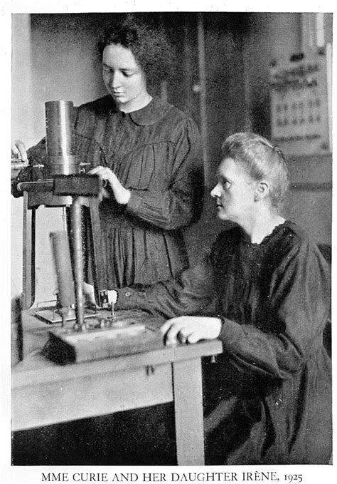 Portrait Of Marie Curie And Her Daughter Irene 1925 [714 × 1023] Historyporn
