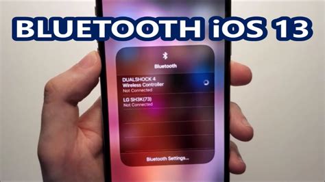 Iphone How To Connect To Bluetooth Ios 1314 Youtube