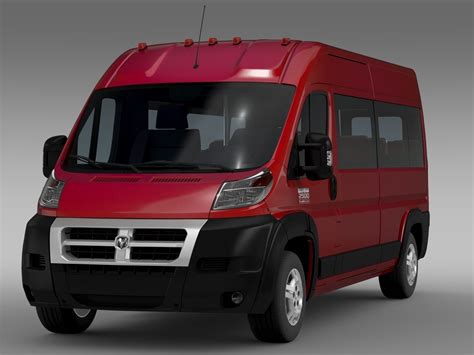 Ram Promaster Window Van 2500 Hr 159wb 2015 3d Model Max Obj 3ds