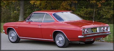 1965 Corvair Corsa Sport Coupe In Regal Red Chevrolet Corvair