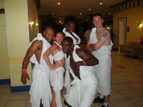 Gotta Love The Theme Night Toga Party Picture Of Breezes Resort