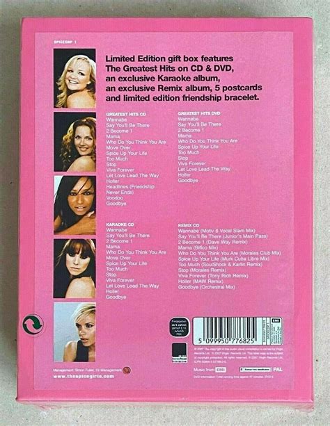 Spice Girls Greatest Hits Limited Edition 3cd And Dvd T Box Sealed Ebay