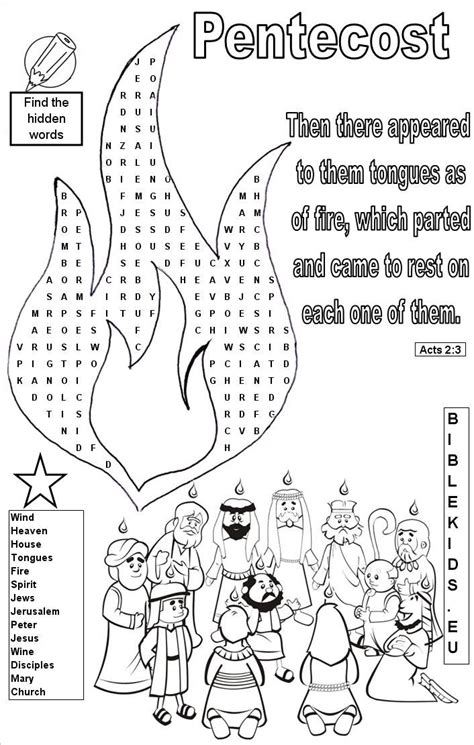 Pentecost Biblekidseu Sunday School Coloring Pages Pentecost Sunday