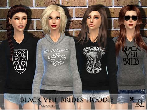 The Sims Resource Black Veil Brides Hoodie