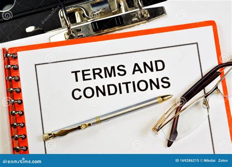 Terms And Conditions A Legal Act That Defines The Basic Rules And