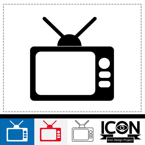 Tv Icon Symbol Sign 648536 Vector Art At Vecteezy