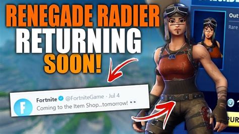 Og Renegade Raider Returning Fortnite Youtube