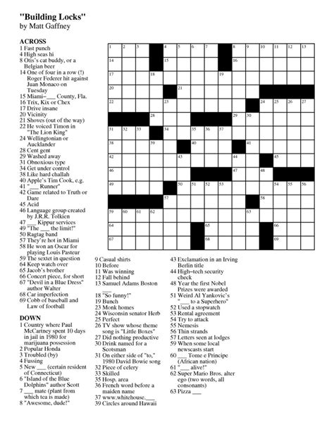 To answer a crossword question, first click on a number in the puzzle. Printable Fill In Puzzles Online | Printable Crossword Puzzles