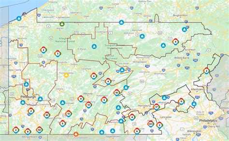 First Energy Power Outage Map Map Of The Usa With State Names