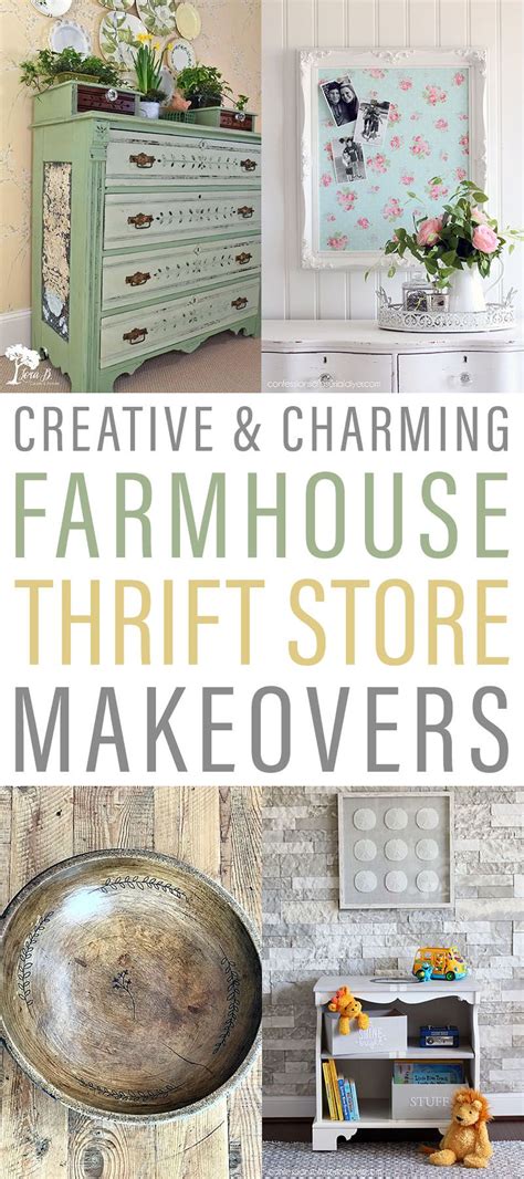 10 common thrift store finds (and ways to use them for diy projects). Creative and Charming Farmhouse Thrift Store Makeovers ...