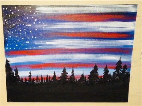 How To Paint American Flag Sky Step By Step Painting