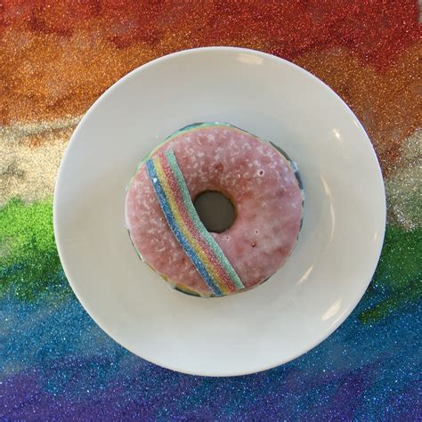 Luckys Launching Rainbow Doughnut For Vancouver Pride Dished