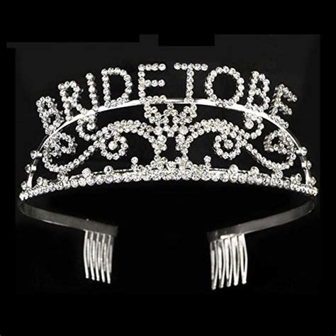 Bride To Be Tiara With Rhinestones Perfect For Bachelorette Or Bridal