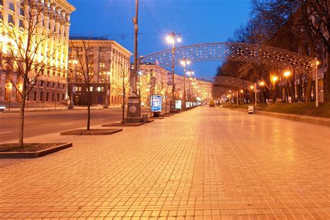Улица Крещатик в Киеве